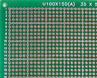 ガラスエポキシ ユニバーサル基板urf0tgr100 150mm 両面 プリント基板センターpb